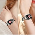 thumbnail image 6 of REQO Compatible with Apple Watch Band 38mm 40mm 41mm 42mm 44mm 45mm 46mm, Women Bling Jewelry Bands with Tempered Glass Screen Protector Case, Shiny Strap for iWatch Series 10/9/8/7/6/5/4/3/2/1/SE, 6 of 7