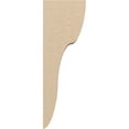 thumbnail image 3 of 3"W x 6"D x 18"H Thin Carmel Rough Cedar Woodgrain TimberThane Corbel, Primed Tan, 3 of 6