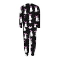thumbnail image 4 of Enjoytime Women's Pajama Sets Halloween Ghost Print Crew Neck Long Sleeve Tops with Pants 2 Piece Sleepwear Comfy Casual Plus Size Lounge Set, 4 of 6