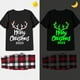 thumbnail image 1 of Pijamas familiares a juego de Navidad, conjunto de Pijamas cortos negros brillantes, Feliz Navidad, 2023, 1 of 3