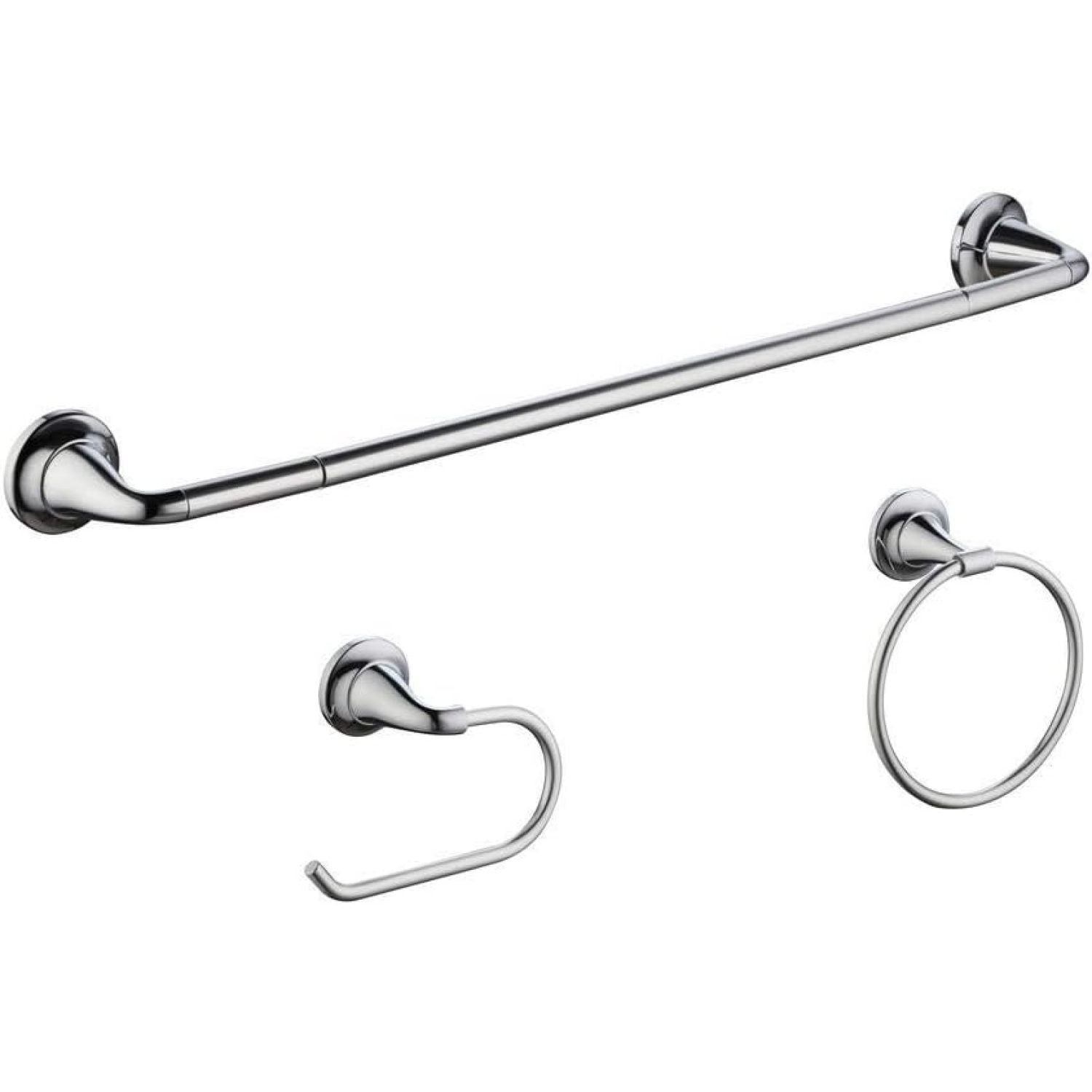 Constructor 3Piece Bath Accessory Kit in Chrome