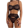 thumbnail image 1 of Gibobby Lencería sexy para mujer Lencería Erótica Sexy para Mujer, Mono de Piel Sexy y Casual, Baby Doll Mujer Sexy con Correa de Piel(Negro, XG), 1 of 5