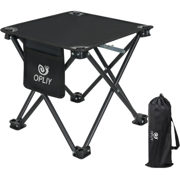 Camping Stool, Folding Samll Chair Portable Camp Stool for Camping Fishing Hiking Gardening and Beach, Camping Seat with Carry Bag (Green, L 13.5")