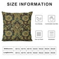thumbnail image 5 of PHYHOO Paisley Throw Pillow Cushion Cover, Themed Textured Floral Ornament Artwork, Decorative Square Accent Pillow Case, Brown Chocolate White, 5 of 5