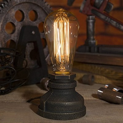 Kiven Steampunk Table Lamp Ul Certification Button Switch Cord