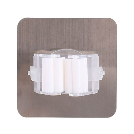 

1pc Adhesive Multipurpose Hook Wall Mounted Mop Organizer Holder Rack Brush Broom Hanger Hook Kitchen Bathroom Strong Hook