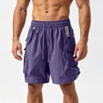 thumbnail image 2 of Admvng Cargo Shorts for Men Casual Summer Lightweight Hiking Big & Tall Knee-Length Shorts, 2 of 5
