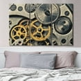 thumbnail image 3 of TISHIRON 3PCS Framed Canvas Wall Art Set,42"x28" Retro Old Mechanical Watch Canvas Art Decor, 3 of 7