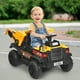 thumbnail image 2 of Costway Camión volquete RC para niños con batería de 12 V, tractor de construcción con balde eléctrico y plataforma volquete eléctrica, 2 of 3