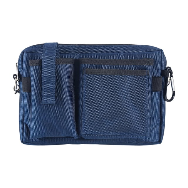 Bolsa de cinturón para herramientas de jardinería, organizador multibolsillos, bolsa de cinturón versátil, para carpintería Azul