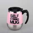 thumbnail image 5 of Taza autoagitadora Taza automezclante de acero inoxidable para café/té/chocolate caliente/taza de leche para oficina/cocina/viajes/hogar - El mejor regalo (rosa), 5 of 5