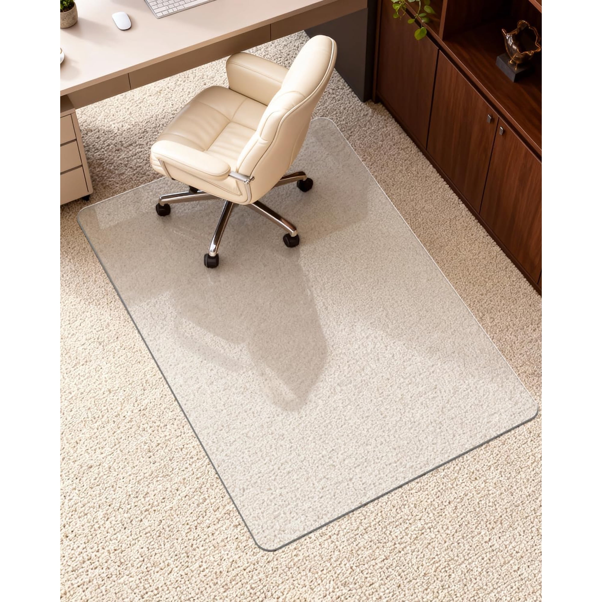 hard frosted office chair mat product