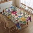 thumbnail image 2 of Pioneer Flower Rectangle Tablecloth 60"x84",Waterproof Polyester Rectangle Table Cloth, Wipeable Spillproof Polyester Tablecloth for Dining, Camping, Indoor and Outdoor, 2 of 5