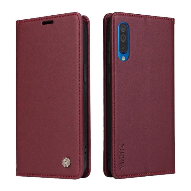 Funda para Samsung Galaxy A50/A30S/A30S Estuche de Cuero PU Tipo Cartera con Ranuras para Tarjetas y Cierre Magnético