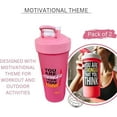 thumbnail image 4 of Magiko Motivational Protein Shaker Sports and Outdoor 2 Pack 28oz Nutrition Water Bottle, 4 of 6