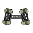 thumbnail image 2 of Decabell 550 Motv8 Haltères Ajustables - Haltères Ajustables pour Hommes et Femmes s'Ajuste de 5 à 50 Lb par Paliers de 5 Lb (Paire Vert Armée avec Support), 2 of 2