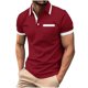 thumbnail image 2 of pstuiky camiseta de hombre, Camisa informal de manga corta con cuello vuelto, cómoda y lisa, para hombre ropa de hombre xxl, 2 of 6