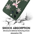thumbnail image 3 of Christmas Green Print Phone Case for iPhone 8/SE 2022/7/SE 2020 4.7", with Aesthetics Pattern Design Soft TPU Silicone Xmas Cases, Shockproof Bumper Protector Camera Girls Women Cover, Tree, 3 of 5