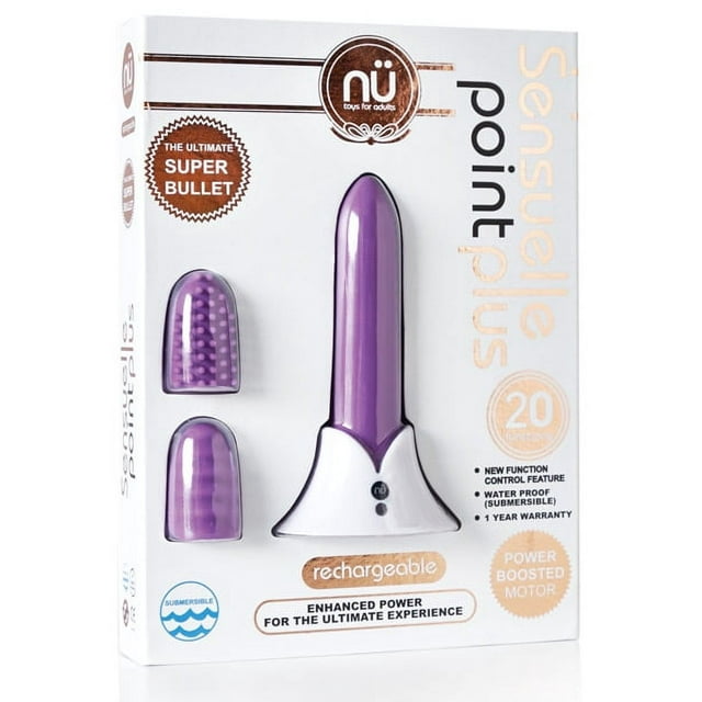 Nu Sensuelle Point Plus Rechargeable Bullet Vibrator, Purple
