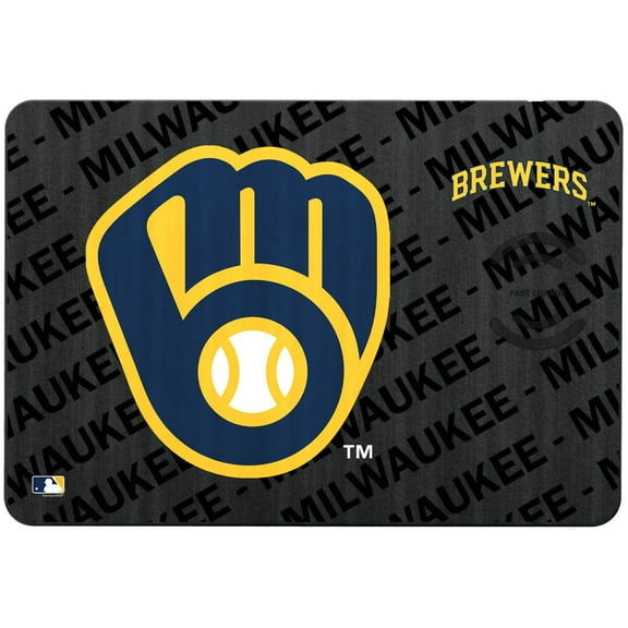 Keyscaper Milwaukee Brewers 15W Fast Wireless Charger and Mouse Pad