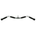 thumbnail image 3 of Heavy Duty EZ Curl Bar Cable Attachment 30 Inch Lat Bar with Full Rotation and Rubber Handles, 3 of 9