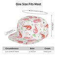 thumbnail image 2 of Adjustable Baseball Cap, Shrimp Shells Seaweed Flat Bill Trucker Flat Brim Hats Dad Hat for Men Women - Snapback Hat Adjustable Size, 2 of 7