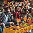 thumbnail image 2 of Basketball Party Supplies Basketball Plates Cups Napkins Basketball Birthday Decorations with Banner Tablecloth - for Sports Party Favors Serve 20 Design2, 2 of 7