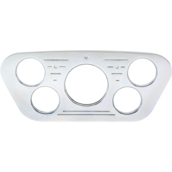 Five Gauge Aluminum Dash Panel, Polished Finish, Fits 1953-55 Ford Truck
