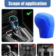 thumbnail image 3 of 2 fundas para perilla de palanca de cambios de coche, protección de cambio automático de silicona elástica, protector antideslizante para palanca de cambios de perilla automática, (azul), 3 of 5