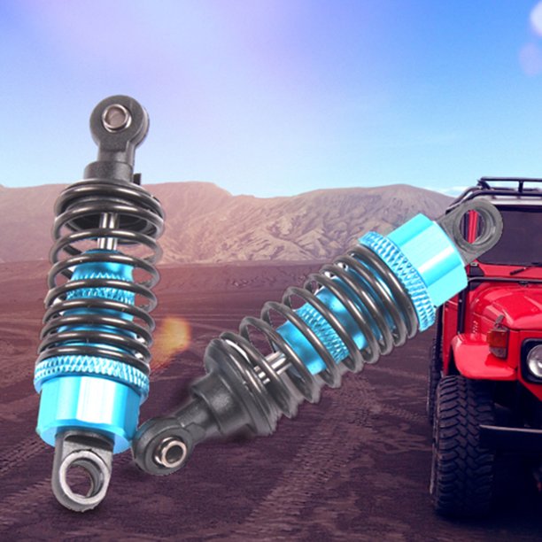 2x Absorbedor de choque de aluminio 65 mm ajustable para 1:10 RC Drift Car Blue
