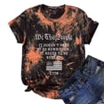 thumbnail image 2 of Camiseta de mujer, divertida y linda camiseta de manga corta, camiseta con estampado de bandera del Día de la independencia, camiseta teñida anudada, blusa, regalo para mujer Pompotops  hkajfhjk467495, 2 of 7