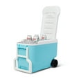 thumbnail image 4 of Igloo 38 Quart Wheelie Cool Cooler with handle in aquamarine, 4 of 18
