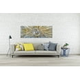 thumbnail image 2 of Yihui Arts 5 Pieces Abstract Sun 3D Aluminum Gold Metal Wall Art for Living Room, 2 of 5