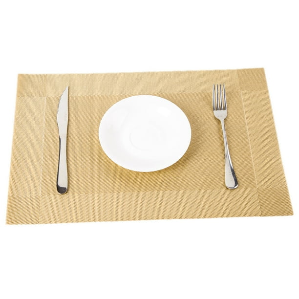 Placemats Easy to Clean Plastic Placemat Washable for Kitchen Table