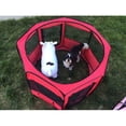 thumbnail image 3 of ToysOpoly Portable Pet Playpen Puppy Kennel, Small and Medium Size Dogs and Cats, Maroon, 3 of 8