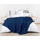 thumbnail image 2 of Manta Utopia Bedding de algodón con forma de gofre, 300 g/m², color azul marino, 90 x 72 cm, 2 of 7