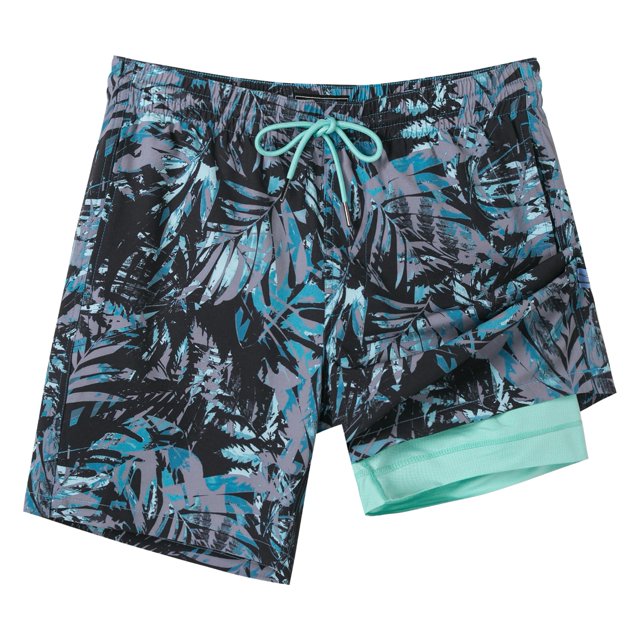 Bañador Surf Cuz para hombre con forro de compresión y secado rápido de 7 pulgadas, talla L