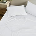 thumbnail image 4 of Superior 4-Piece Rayon From Bamboo White Sheet Set, California King, 4 of 9