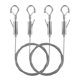 thumbnail image 1 of Syocsek 2 Piezas de Cables para Colgar Cuadros Kit de Alambre Ajustable para Colgar Cuadros de 6.6 pies Alambre de Acero Inoxidable para Colgar Cuadros Espejos Cables sin Herramientas Cuerda para Colg, 1 of 1