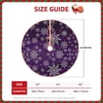 thumbnail image 4 of Kll Snowflake Gradient Purple Christmas Tree Skirt 36",Party Decorations Farmhouse For Christmas Decorations Holiday Party, 4 of 8