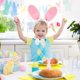 thumbnail image 5 of Decoración de conejito de Pascua, lindo conejito suave, conjunto de cuatro piezas, más pegatina para la cara, más falda de gasa, adecuado para juegos de rol de conejito, accesorios de tela para disfra, 5 of 6