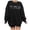 Black, variant on Oversized Mama Sweatshirt For Women Mama Letter Print Pullover Tops Mom Life Tops Casual Crewneck Sweatshirts Drop Shoulder Sweater Sweatshirt Women Set 4x Sweatshirt Bottom Blouse Hooded Long Sleeve
