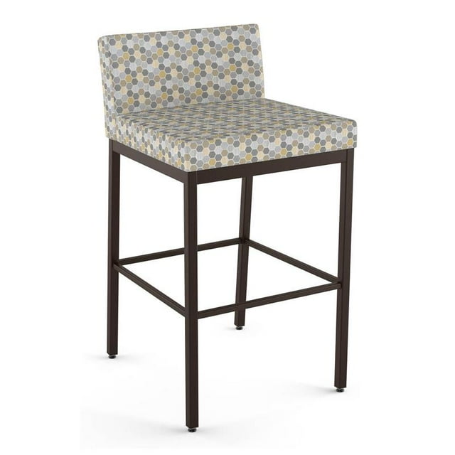 Amisco Tabouret de Bar en Tissu Fairfield Plus 30" Multicolore/marron Foncé
