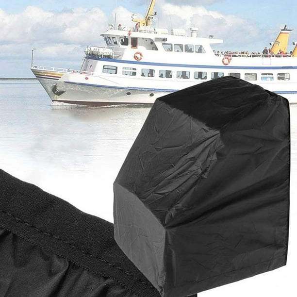 Geloo 46x40x45 Inch Boat Cover Yacht Boat Center Console Cover Mat Waterproof Dustproof Anti-Uv Keep Dry Boat Accessories Black