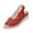 Wine_007, variant on Women's Slingback Leather Sandals, adjustable straps with chic geometric laser-cut details Stylish breathable summer sandals for daily casual wear. Black 9(EU-42)