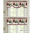 thumbnail image 3 of Christmas Snowflake Elk Window Curtain Living Room Kitchen Cabinet Tie-up Valance Curtain Rod Pocket Valance, 3 of 6