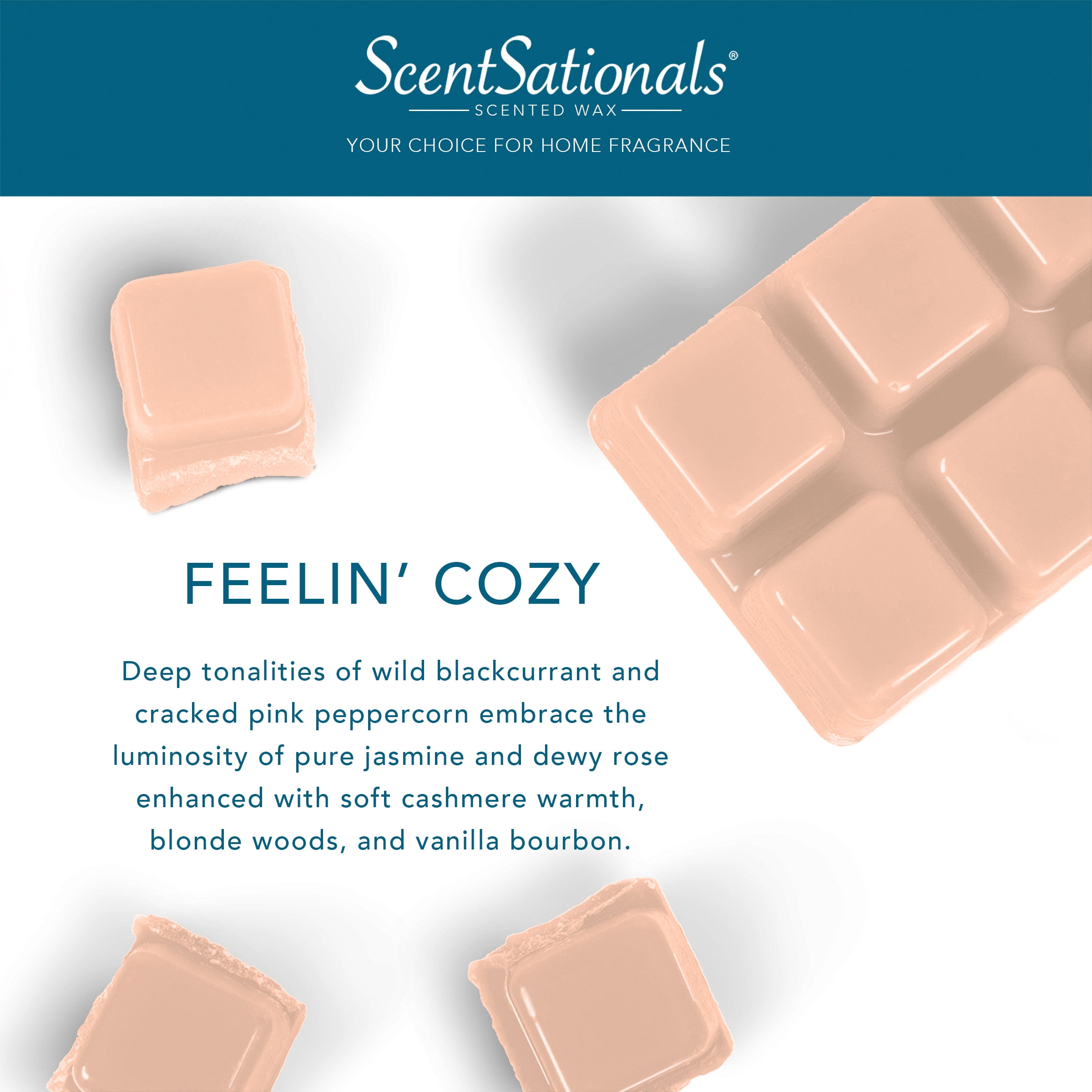 Feelin' Cozy Scented Wax Melts, ScentSationals, 2.5 oz (5-Pack), Size: 12.5 oz