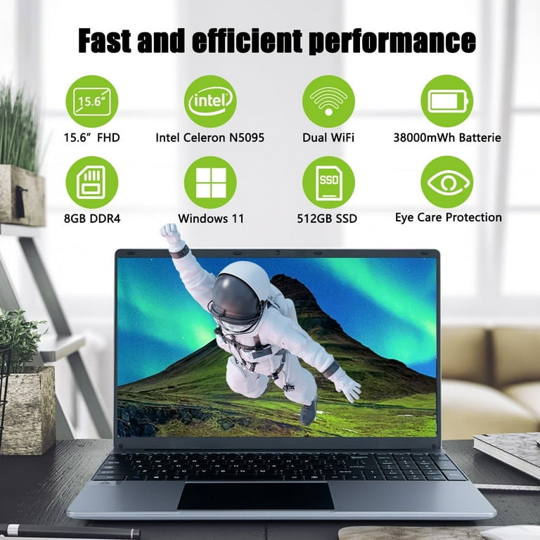 15.6''Laptop 8GB DDR4 512GB SSD, Quad-Core Intel Celeron N5095 15.6''Laptop 8GB DDR4 512GB SSD, Quad-Core Intel Celeron N5095