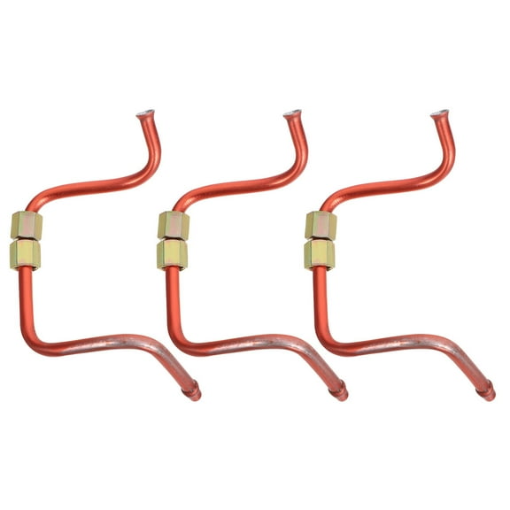 WEUVEB 3-Pack Aluminum Tubes with Copper Fittings for Air Compressor, High Efficiency Industrial Use, and Performance