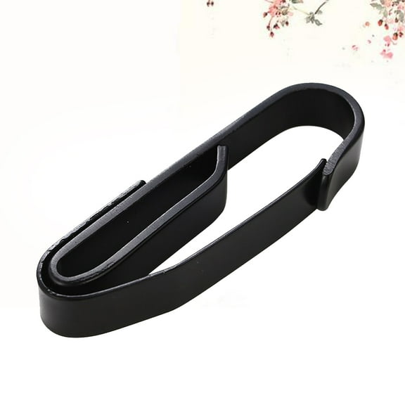 OUNONA Outdoor Keychain Belt Clip Black Stainless Steel Heavy Duty Compact Design for Camping